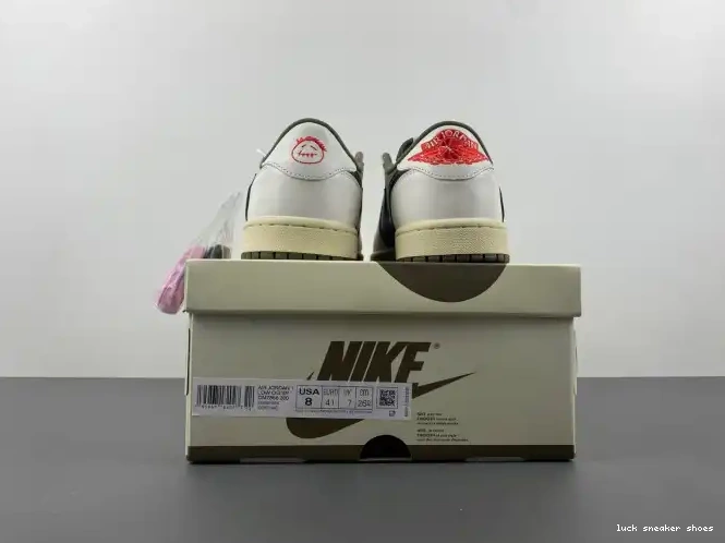 Reps LUCY DM7866-200 OG LOW JORDAN SCOTT 1 AIR X TRAVIS OLIVE MEDIUM 0617
